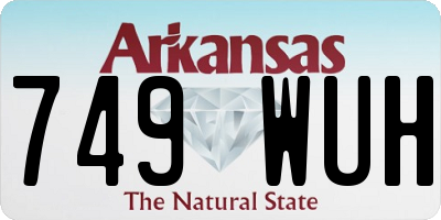 AR license plate 749WUH