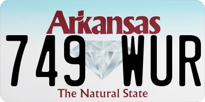 AR license plate 749WUR