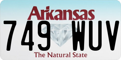 AR license plate 749WUV