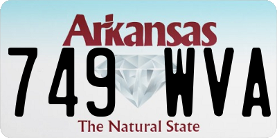 AR license plate 749WVA