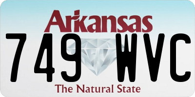 AR license plate 749WVC