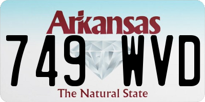 AR license plate 749WVD