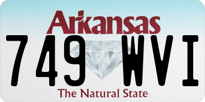 AR license plate 749WVI