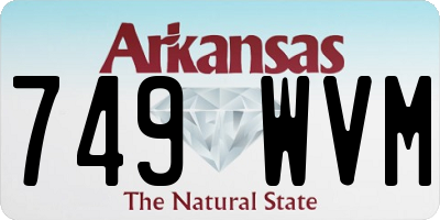 AR license plate 749WVM