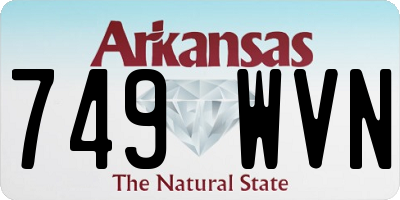 AR license plate 749WVN