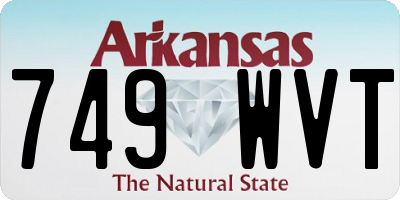 AR license plate 749WVT