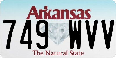 AR license plate 749WVV