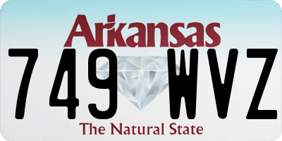 AR license plate 749WVZ