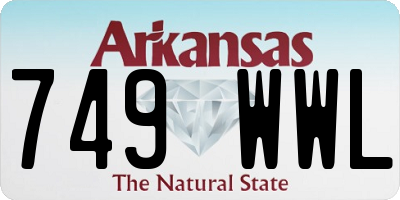 AR license plate 749WWL