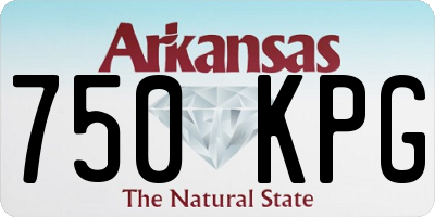 AR license plate 750KPG