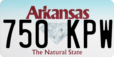 AR license plate 750KPW