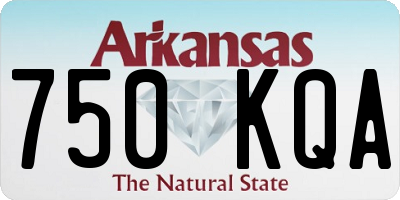 AR license plate 750KQA