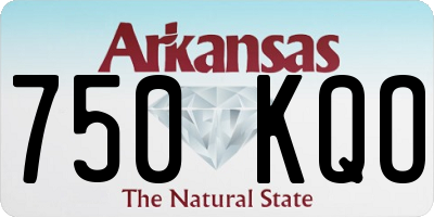 AR license plate 750KQO