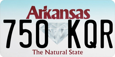 AR license plate 750KQR