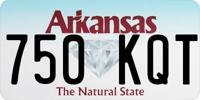AR license plate 750KQT
