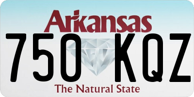 AR license plate 750KQZ