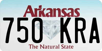 AR license plate 750KRA