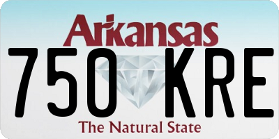 AR license plate 750KRE