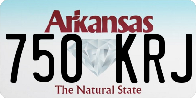 AR license plate 750KRJ
