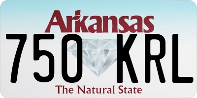 AR license plate 750KRL