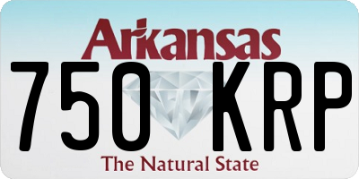 AR license plate 750KRP