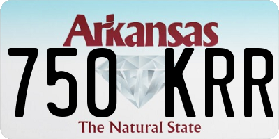 AR license plate 750KRR