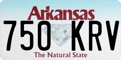 AR license plate 750KRV