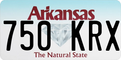 AR license plate 750KRX