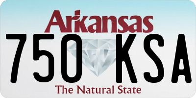 AR license plate 750KSA