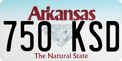AR license plate 750KSD