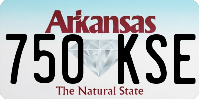 AR license plate 750KSE