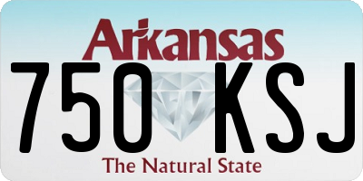 AR license plate 750KSJ