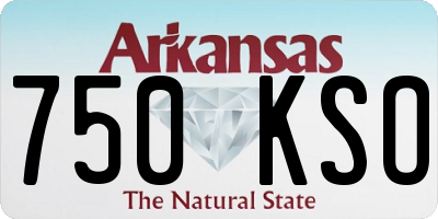 AR license plate 750KSO