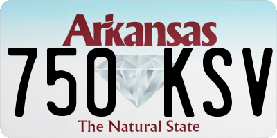 AR license plate 750KSV