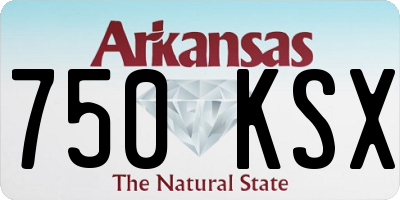 AR license plate 750KSX