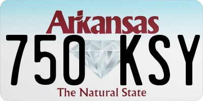 AR license plate 750KSY