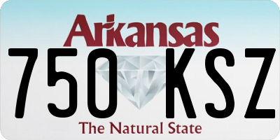 AR license plate 750KSZ