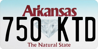 AR license plate 750KTD
