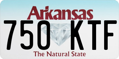 AR license plate 750KTF