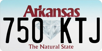 AR license plate 750KTJ