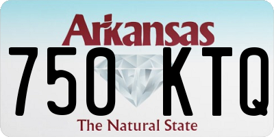 AR license plate 750KTQ