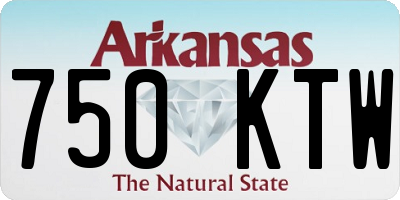 AR license plate 750KTW