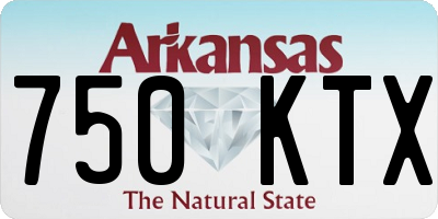 AR license plate 750KTX