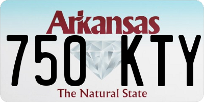 AR license plate 750KTY
