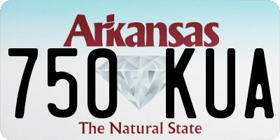 AR license plate 750KUA