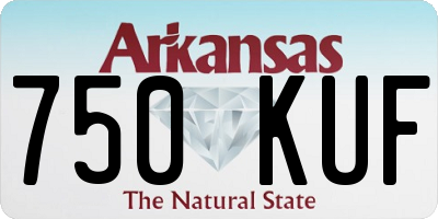 AR license plate 750KUF