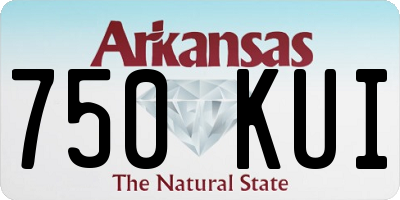 AR license plate 750KUI