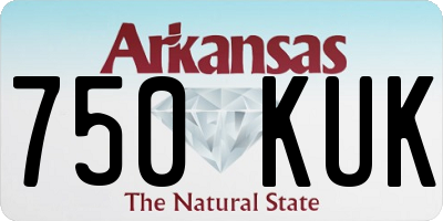AR license plate 750KUK