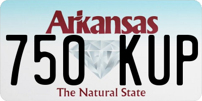 AR license plate 750KUP