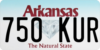 AR license plate 750KUR